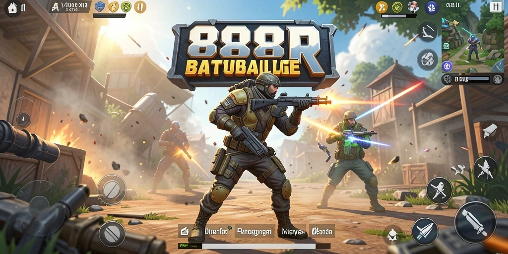 Gameplay aksi mendebarkan dalam 888R yang penuh tantangan.