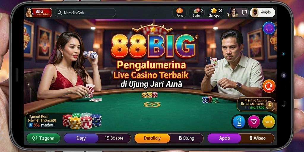 Tampilan gameplay Live Casino yang menarik dan interaktif.