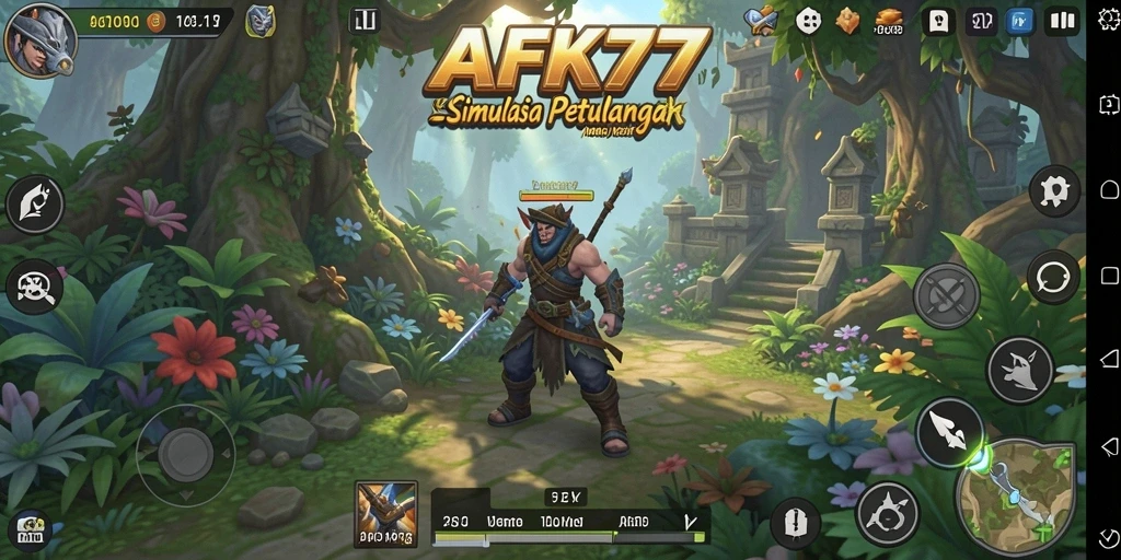 Tampilkan gameplay seru dan interaksi karakter di AFK77.