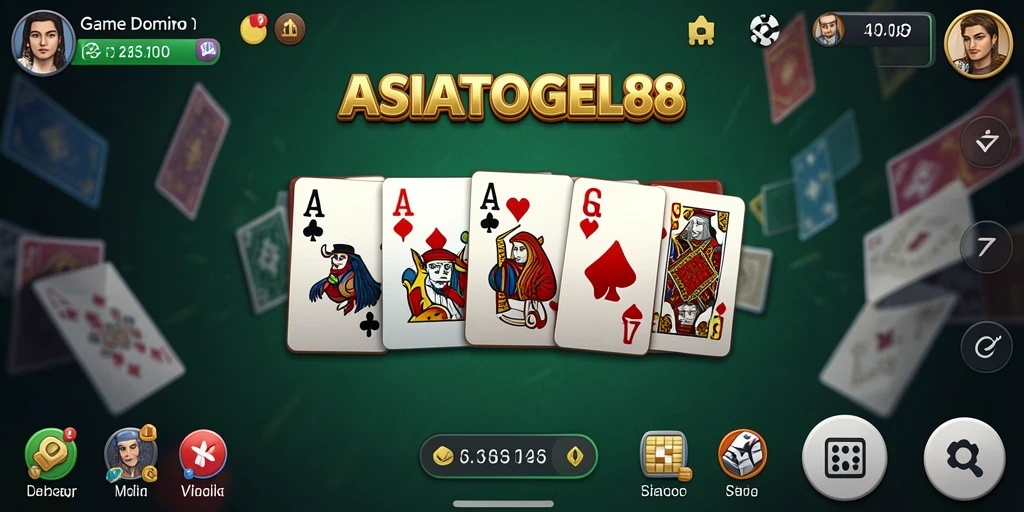 Tampilan gameplay seru dari ASIATOGEL88 dalam permainan Domino.