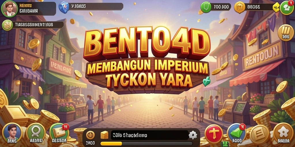 Screenshot menunjukkan gameplay mendalam dalam BENTO4D dengan elemen Tycoon yang menarik.