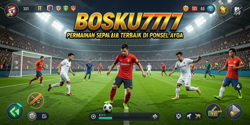 Screenshot menampilkan aksi seru dalam pertandingan sepak bola.