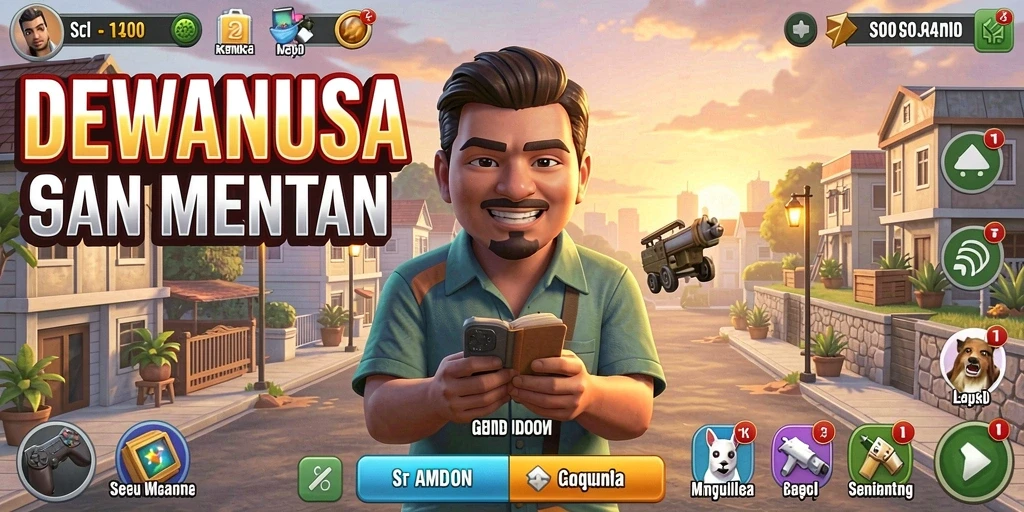 Tangkapan layar gameplay DEWANUSA yang menunjukkan keseruan dalam bermain Idle.