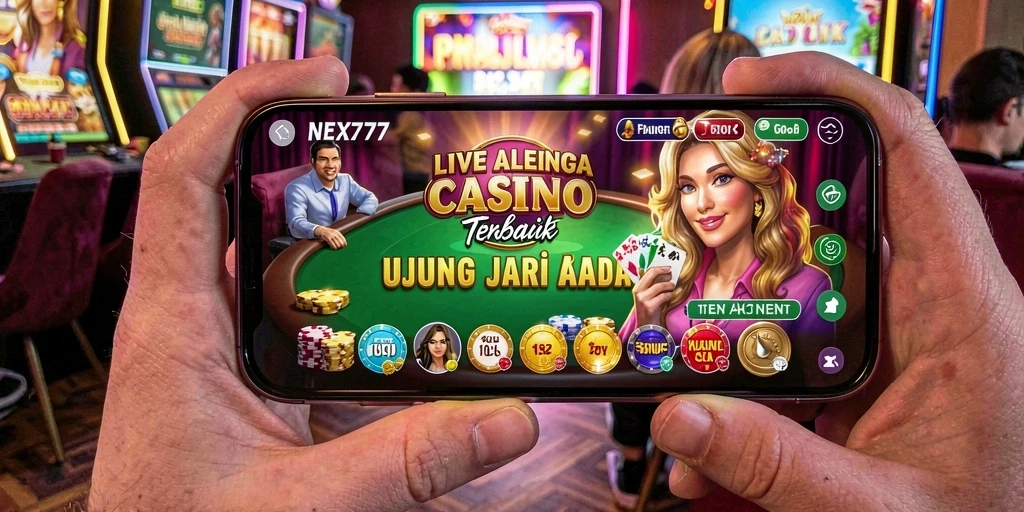 Tampilan gameplay Live Casino yang memukau dan interaktif.