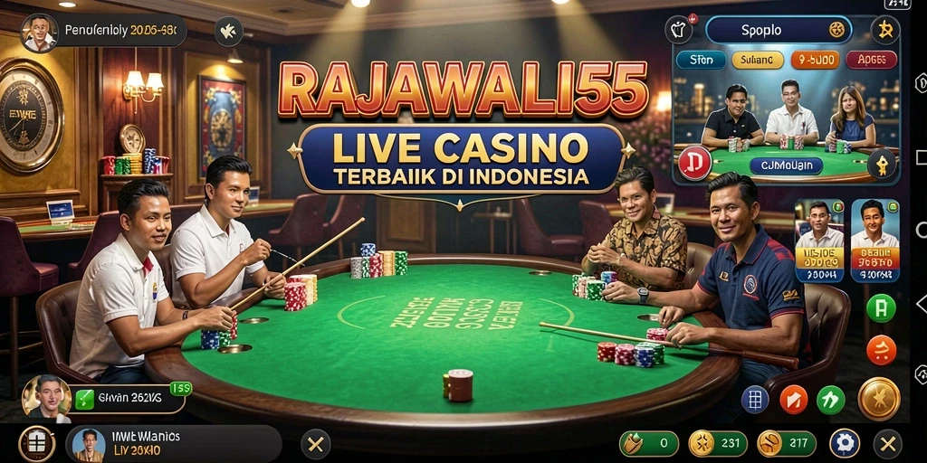 Screenshot gameplay Live Casino RAJAWALI55 yang penuh aksi.