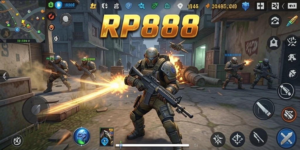 Gameplay RP888 yang menegangkan dan penuh strategi.