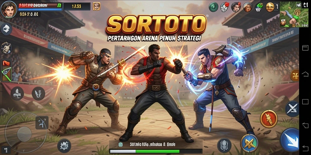 Tampilan gameplay SORTOTO yang seru dan kompetitif.