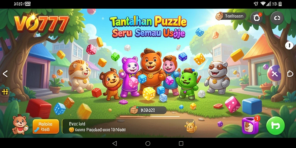 Screenshot gameplay VO777 yang menampilkan tantangan Puzzle yang menarik.